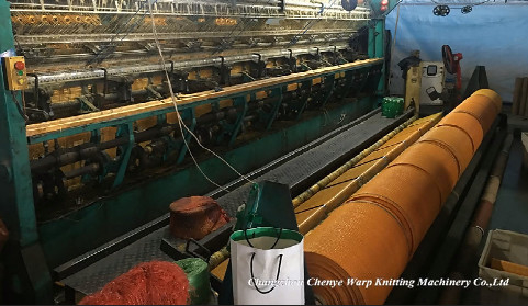 Πλέκοντας μηχανή τσαντών πλέγματος παντοπωλείων αγορών λαχανικών ή φρούτων