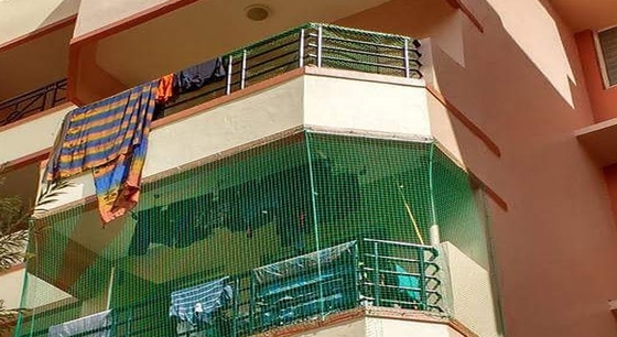 Μηχανή Δικτυώματος Σκίασης Διπλής Βελόνας Τύπου DRCA από Παρθένο Υλικό HDPE, Πράσινο Χρώμα Ηλίου, Μηχανή Παραγωγής Δικτυώματος Σκίασης